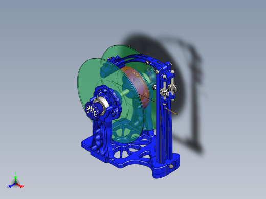 3D打印机丝线轴保持架3D数模图纸 STP格式正等轴测缩略图