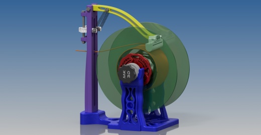 3D打印机丝线轴保持架3D数模图纸 STP格式缩略图