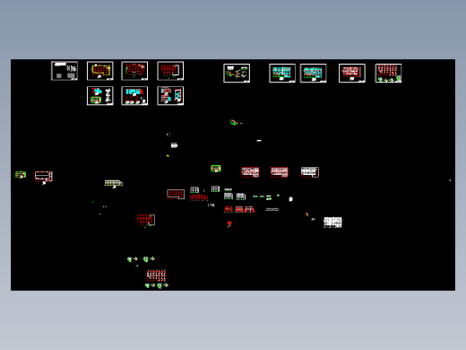 某三层商场框架结构建筑图结构图计算书4000平米左右