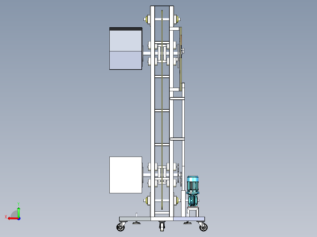 小型提升机H496后视图