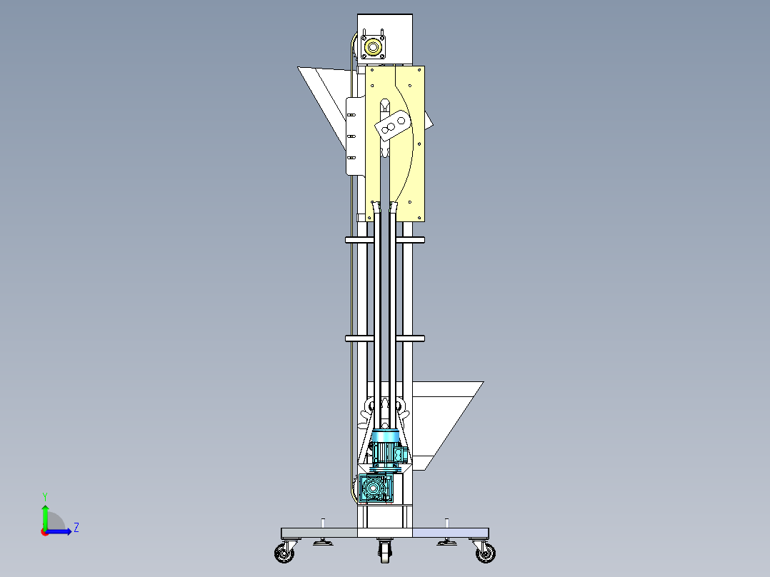 小型提升机H496左视图