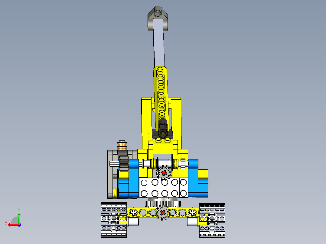 B9_小型履带起重机玩具后视图