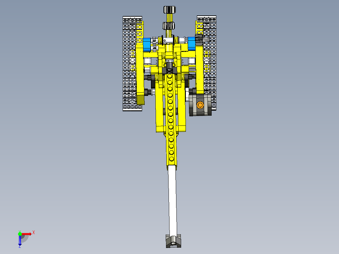 B9_小型履带起重机玩具俯视图