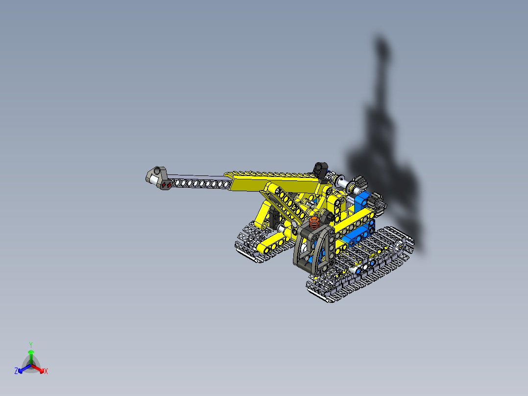B9_小型履带起重机玩具正等轴测图