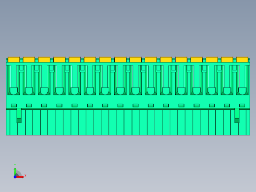 DEGSON 2EDG 系列 5.0mm 可插拔接线端子组-2EDGKD-5.0-16P-14-00AH前视缩略图