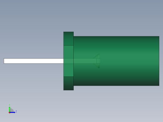 LED_Cylindrical_Green1_D5x9.6mm左视缩略图