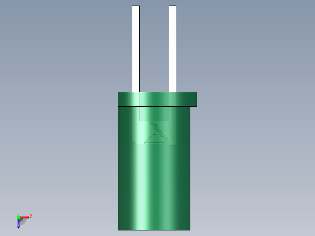 LED_Cylindrical_Green1_D5x9.6mm俯视图