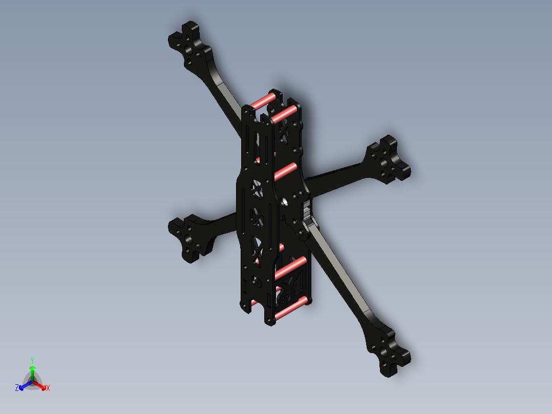 fpv-drone-frame-2.snapshot.2正等轴测图