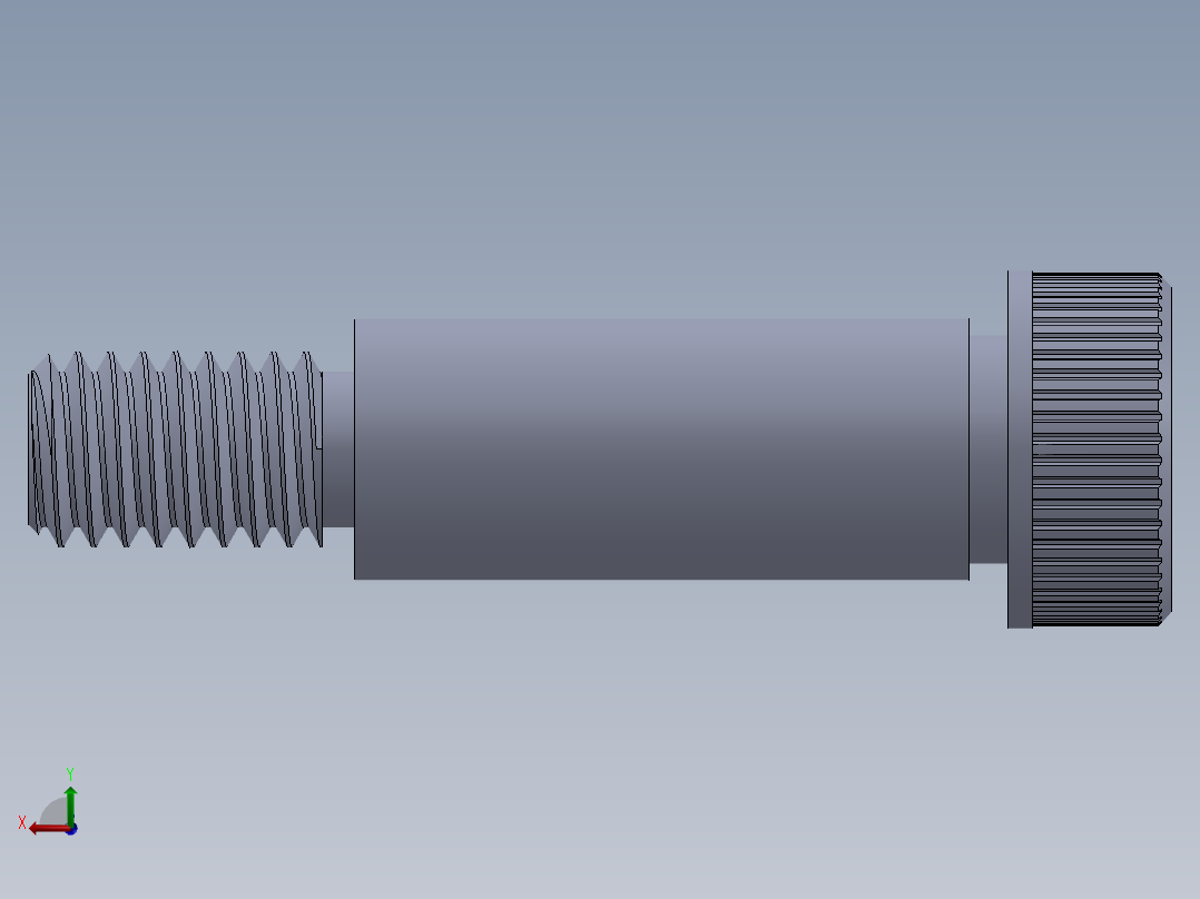 公制SH螺栓选择（DME）-SB DME PM6 x20.SLDPRT后视图