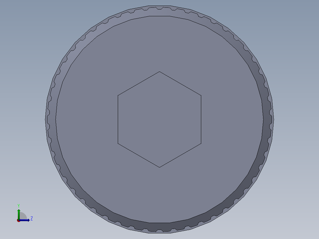公制SH螺栓选择（DME）-SB DME PM6 x20.SLDPRT左视图