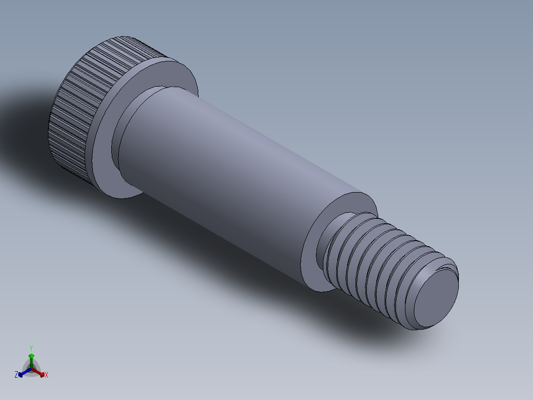 公制SH螺栓选择（DME）-SB DME PM6 x20.SLDPRT正等轴测图