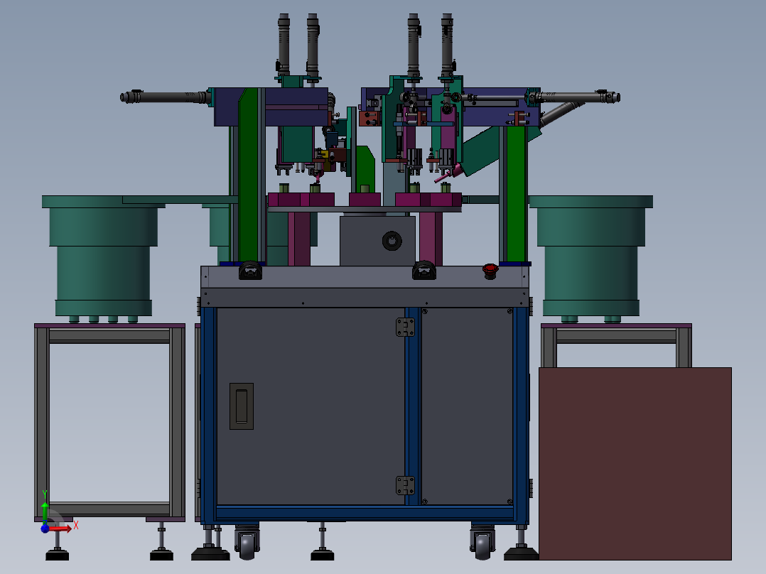 飞科剃须刀钢网胶件组装机前视图