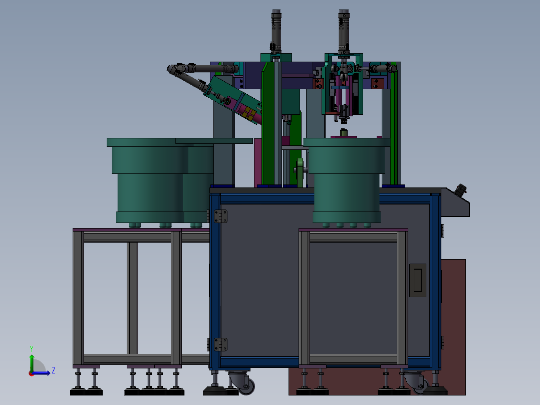 飞科剃须刀钢网胶件组装机左视图
