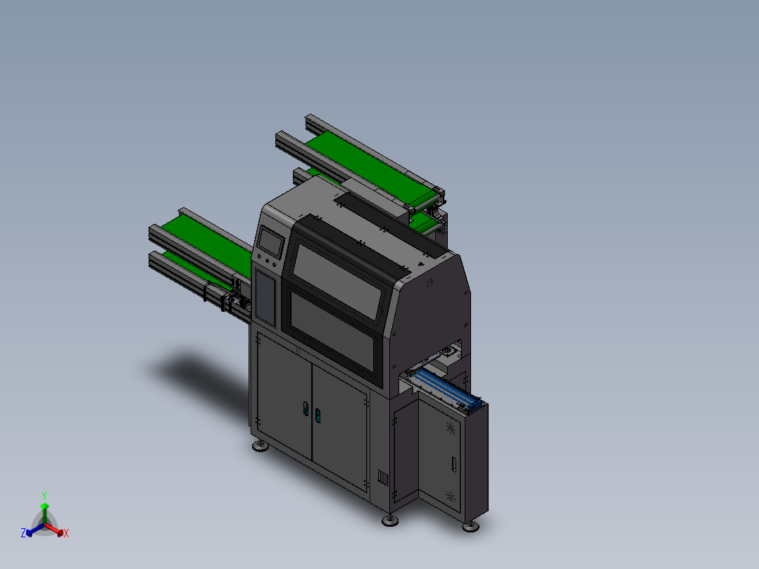 暂存收板机正等轴测图