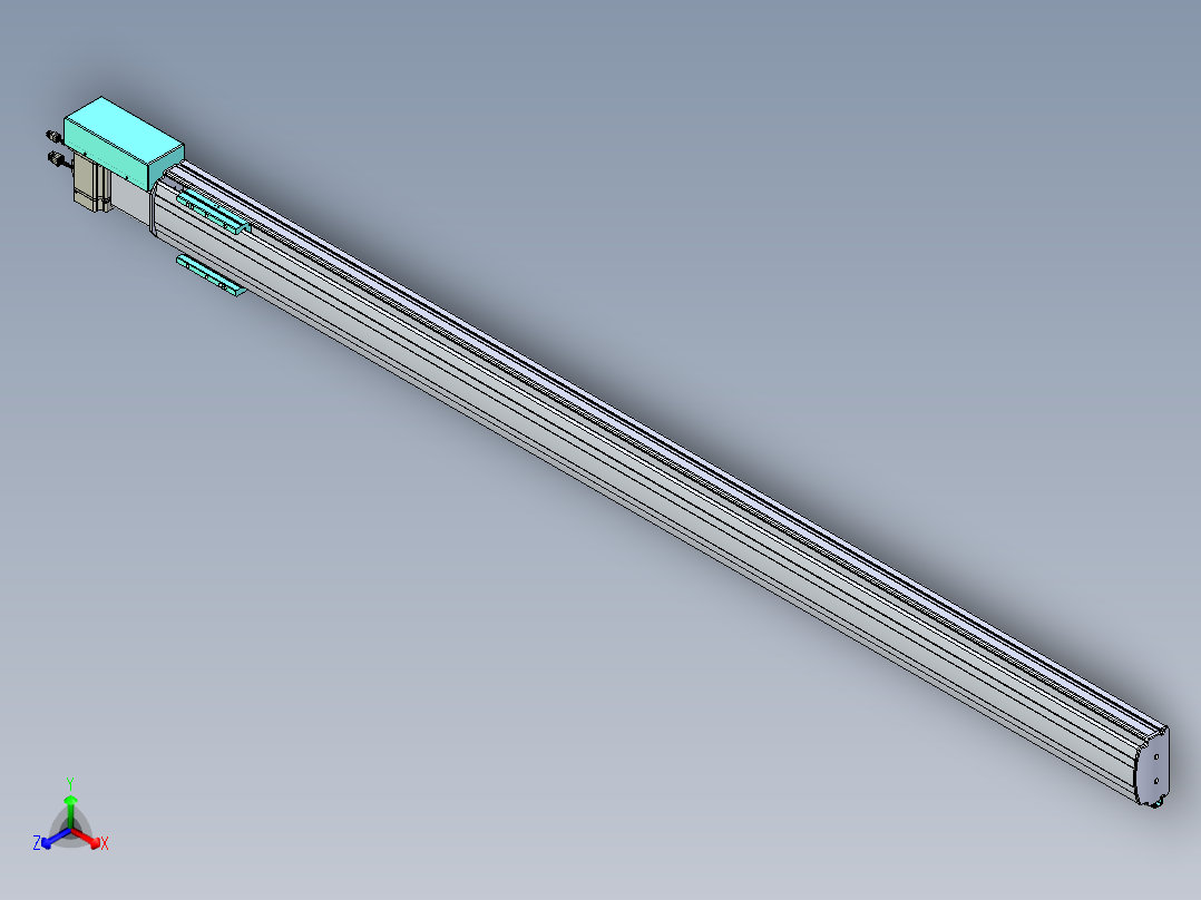 威洛博VBF同步带传动一般环境VBF14-L45-S2050-BR-ZP75-C3主视图