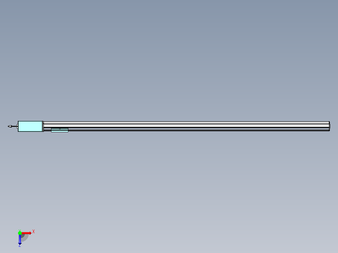威洛博VBF同步带传动一般环境VBF14-L45-S2050-BR-ZP75-C3俯视图