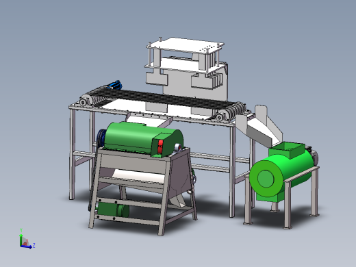 谷物脱粒机三维纯净版