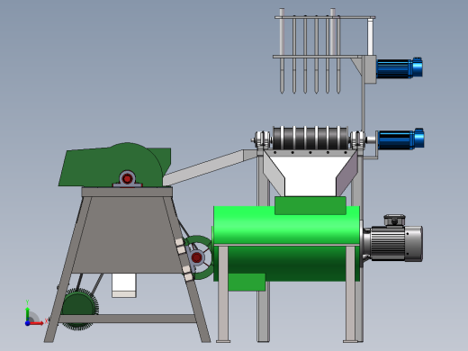 谷物脱粒机三维纯净版前视缩略图