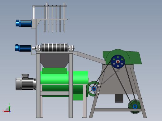 谷物脱粒机三维纯净版后视缩略图