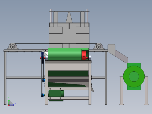 谷物脱粒机三维纯净版左视缩略图