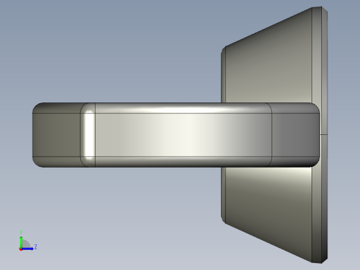蝶形螺母-WING NUT M4 x 0.7mm Thread.STEP左视缩略图