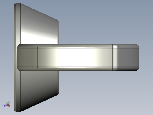 蝶形螺母-WING NUT M4 x 0.7mm Thread.STEP右视缩略图