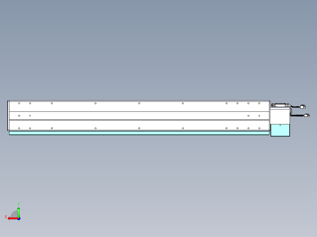 威洛博VBC同步带传动一无尘环境VBC14-L45-S900-BLU-ZP75-C3后视图