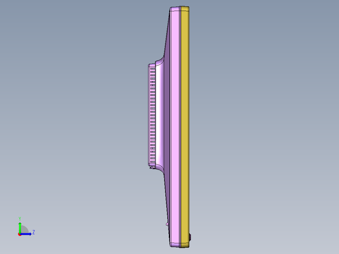 电脑屏幕左视图