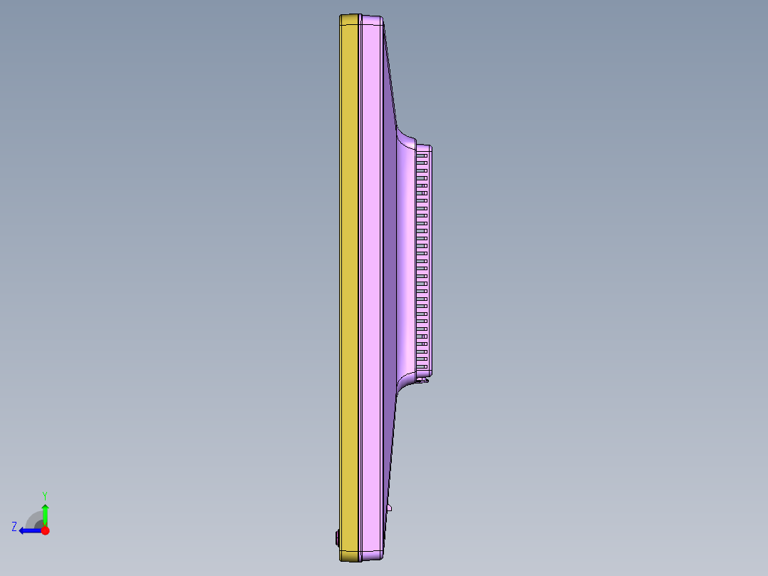 电脑屏幕右视图
