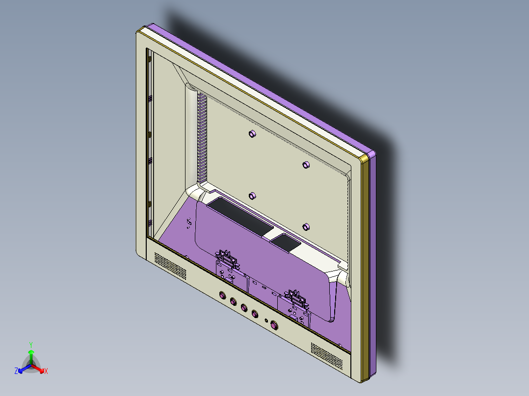 电脑屏幕正等轴测图