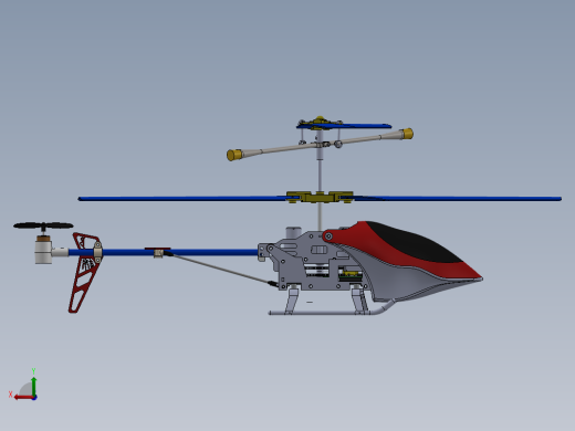RC Helicopter遥控航模直升机后视缩略图