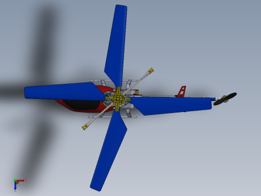 RC Helicopter遥控航模直升机俯视缩略图