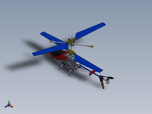 RC Helicopter遥控航模直升机正等轴测缩略图