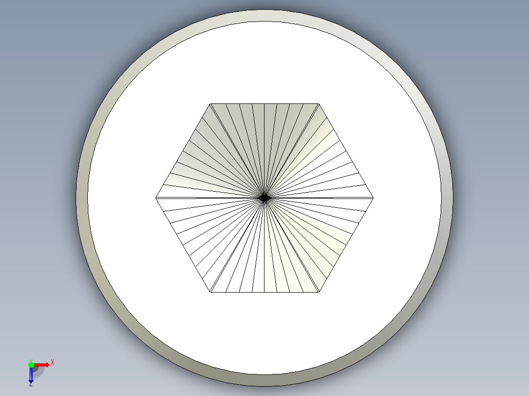 無頭內六角螺絲,不銹鋼無頭內六角螺絲PSW,PSSW-3D多系列多零件图纸模型俯视图