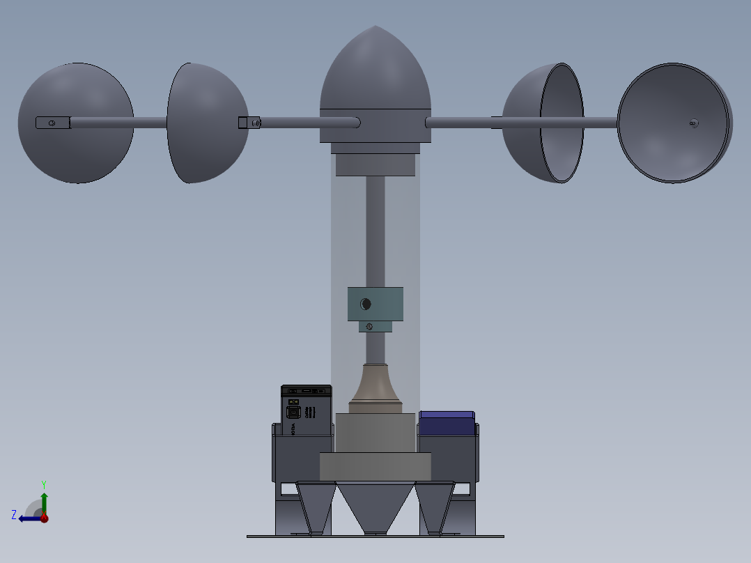 风车手机充电器右视图