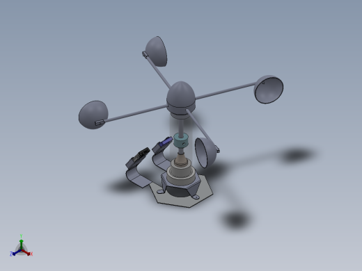 风车手机充电器正等轴测缩略图