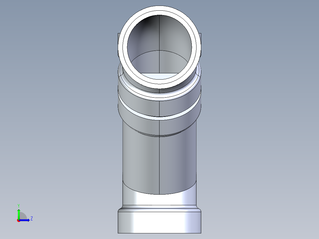 船舶管路系统S11_SeaDrainPLUS_DoubleComboWye-SxSxSxS_37E268203_3in Sea Drain Plus - Double Wye - SxSxSxS左视图