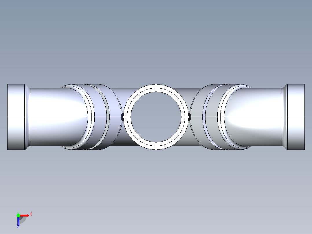船舶管路系统S11_SeaDrainPLUS_DoubleComboWye-SxSxSxS_37E268203_3in Sea Drain Plus - Double Wye - SxSxSxS俯视图