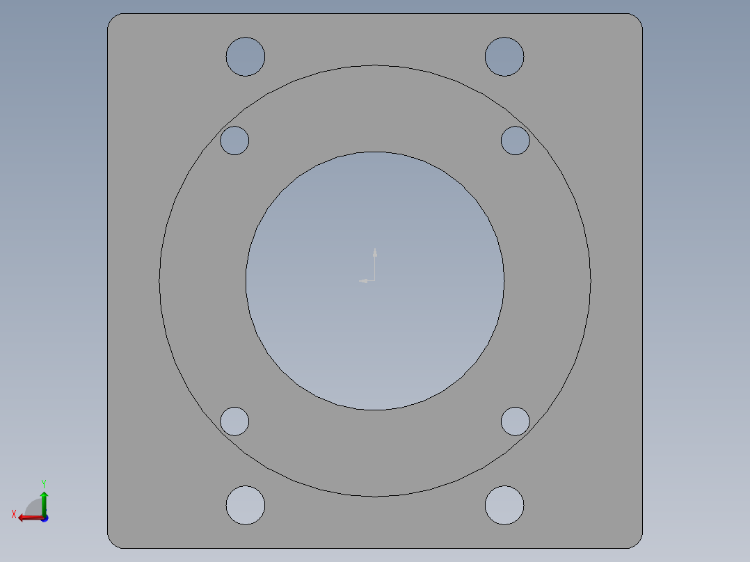 模组KK-86-F2 安川100W电机板(安川=台达 汇川 三菱 富士 禾川).SLDPRT后视图