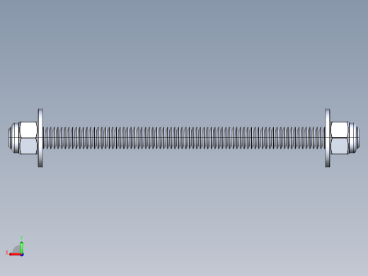 紧固件-IGES 0.3750 All-Thread后视缩略图
