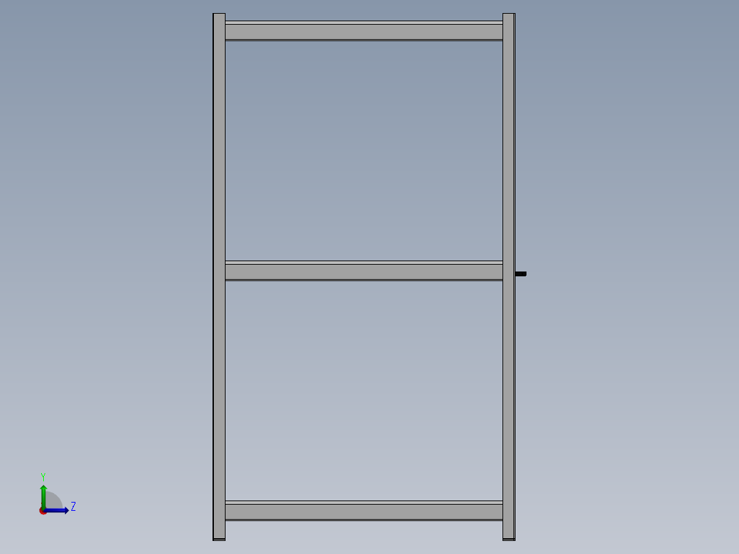 散装货架左视图
