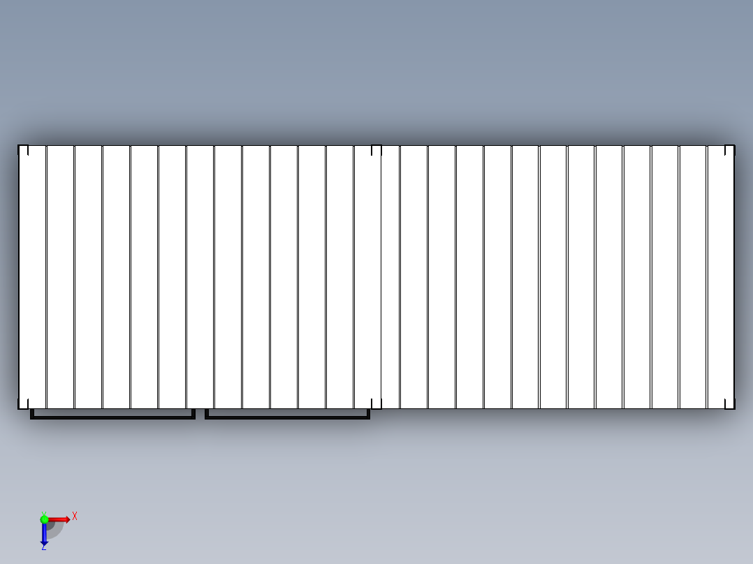 散装货架俯视图