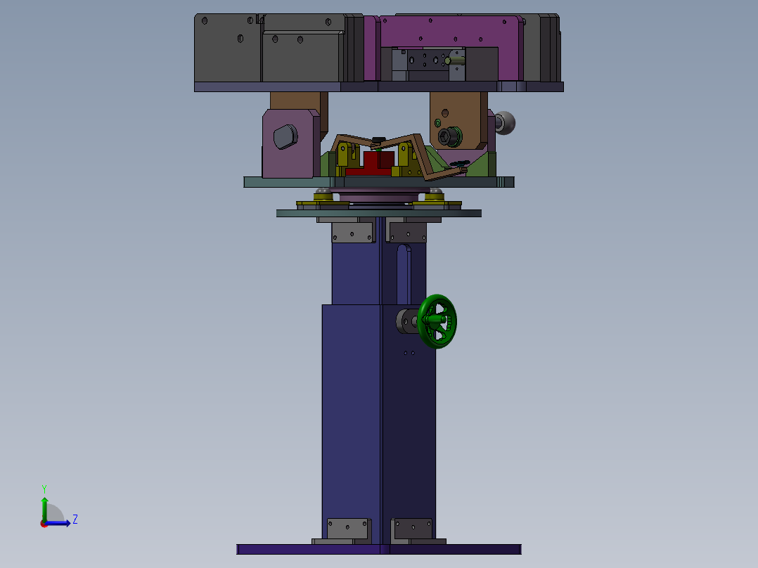 三合一靠背旋转工装左视图