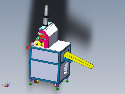 塑胶切水口机、非标自动化设备3D模型