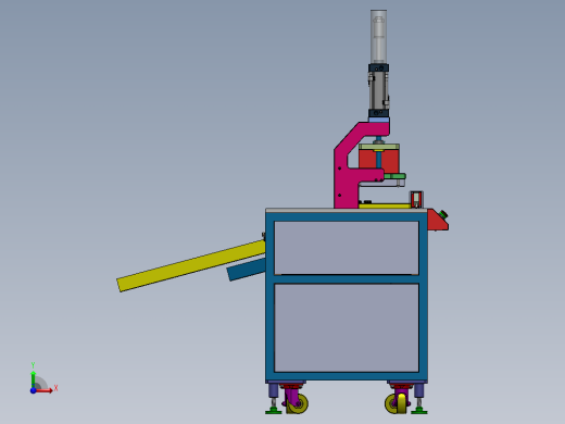 塑胶切水口机、非标自动化设备3D模型前视缩略图