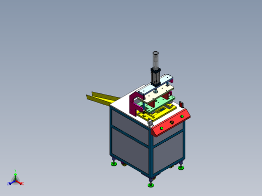 塑胶切水口机、非标自动化设备3D模型正等轴测缩略图