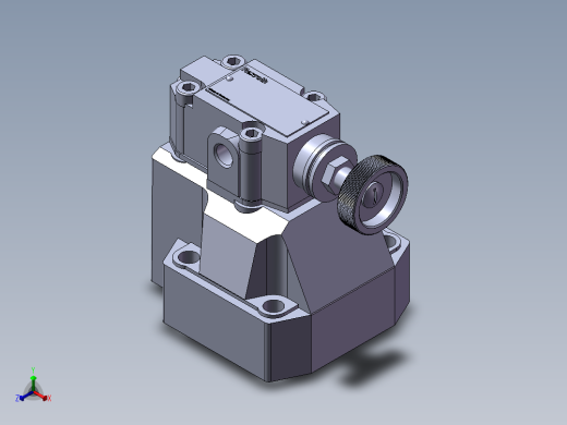 力士乐液压阀-DR20-4-5X减压阀正等轴测缩略图