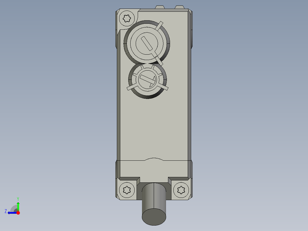 基恩士PZ-G101B_102B_kc图纸模型右视图