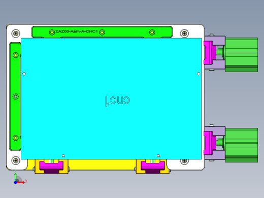 ZAZ00-Aam-笔记本CNC工装夹具三维模型CNC1-0205前视缩略图