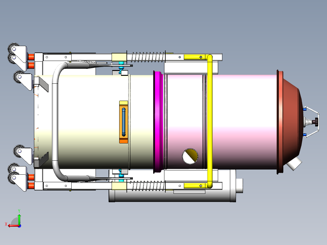 工业吸尘器模型sw21后视图